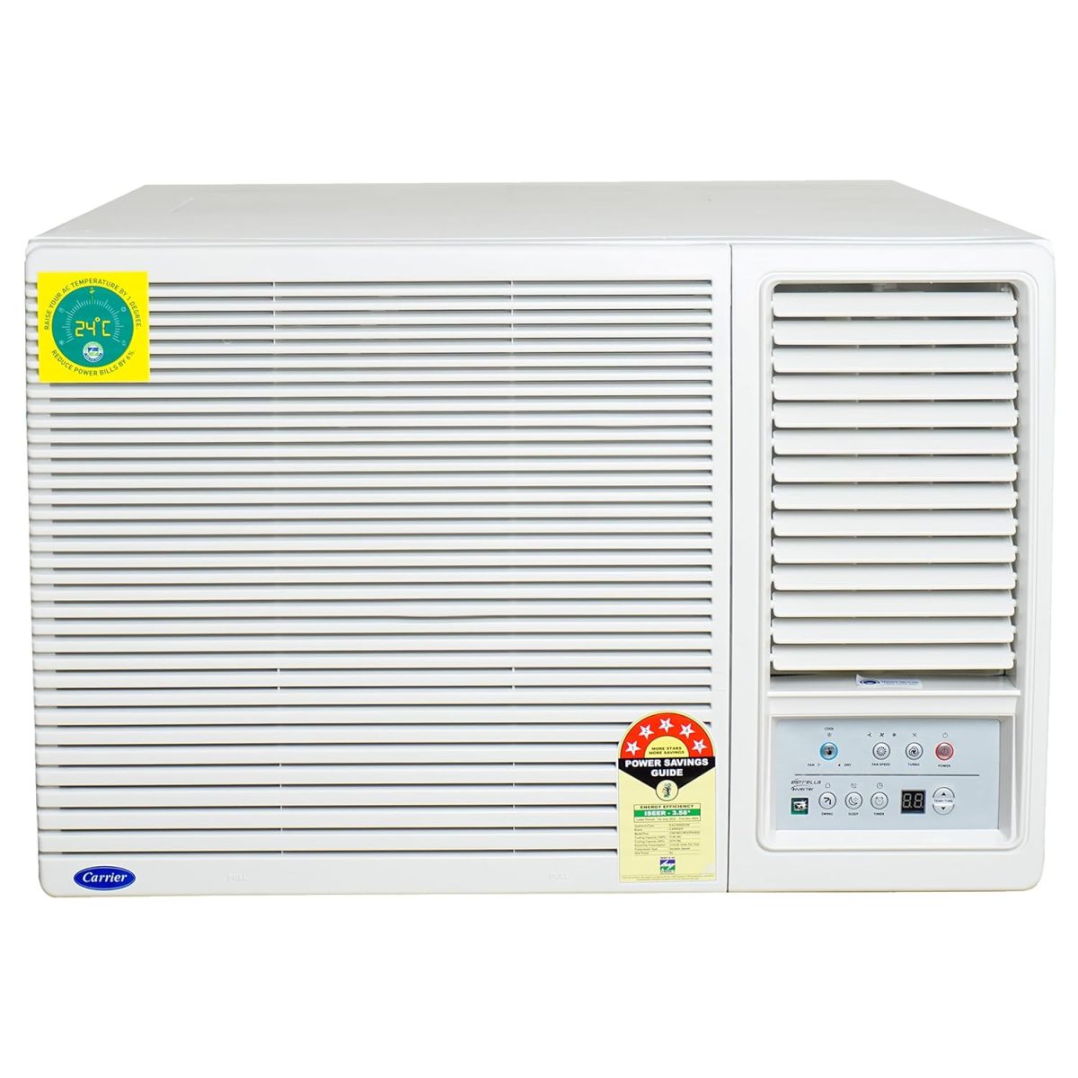 Carrier 1.5Ton 5 Star Copper, Dust Filter & Turbo Mode Window Inverter Air Conditioner(CARRIER WIN Air Conditioner 18K ESTRELLA EXI 5 STAR, White)