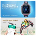 IMOO Kids Phone Watch Z1 – Kids Smart Watch with GPS Tracker, 4G Video & Voice Calls, Advanced Parental Controls, Durable Quality with IPX8 Water Resistance, SOS, for Kids (Grapefruit Red) - Image 9