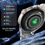 Boult Crown R Pro Smart Watch 1.43" HD AMOLED, Bluetooth Calling, Working Crown, Zinc Alloy Frame, 600 Nits Brightness, AI Voice Assistant, SpO2 Monitoring, 120+ Sports Mode (Silver) - Image 12