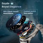 Boult Crown R Pro Smart Watch 1.43" HD AMOLED, Bluetooth Calling, Working Crown, Zinc Alloy Frame, 600 Nits Brightness, AI Voice Assistant, SpO2 Monitoring, 120+ Sports Mode (Silver) - Image 4
