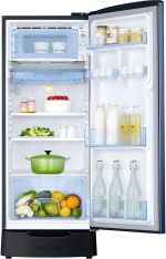 Samsung 183 L, 5 Star, Digital Inverter, Direct-Cool Single Door Refrigerator (RR20D2825CU/NL, Camellia Blue, Base Stand Drawer) - Image 5