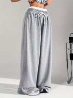 dockstreet Women's/Unisex ONESOPEN Bottom Drawstring Pure Cotton Stretchable Baggy Jogger Pants - Image 2