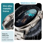 Boult Crown R Pro Smart Watch 1.43" HD AMOLED, Bluetooth Calling, Working Crown, Zinc Alloy Frame, 600 Nits Brightness, AI Voice Assistant, SpO2 Monitoring, 120+ Sports Mode (Silver) - Image 13