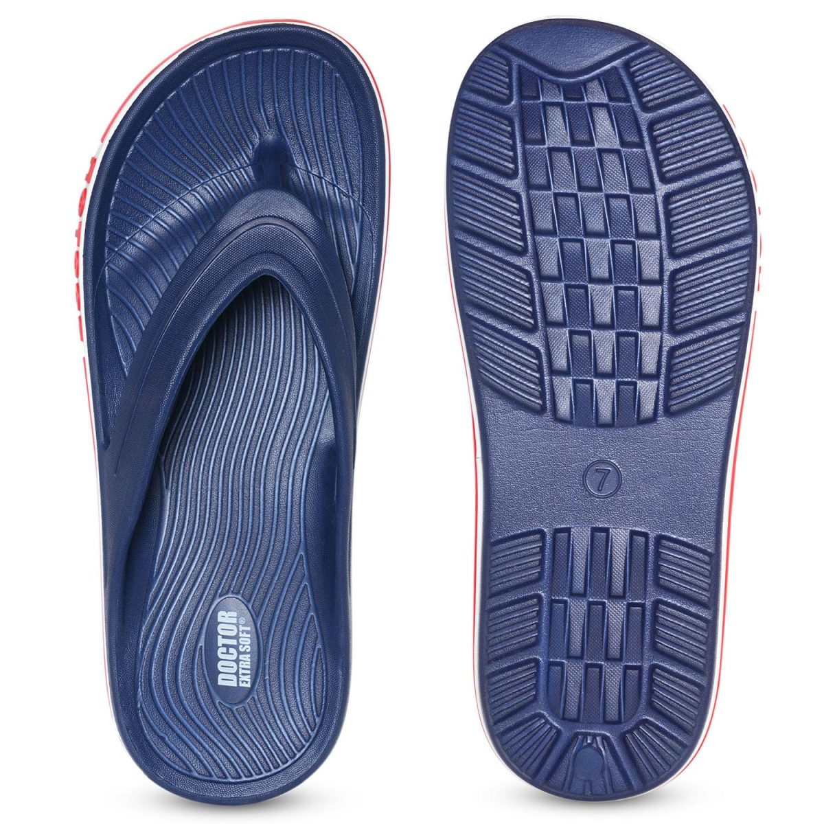 DOCTOR EXTRA SOFT Men's Classic & Premium Casual Flip Flops with Soft Acupressure for Adult | Comfortable & LightWeight| Stylish & Anti-Skid |Waterproof Everyday Cushion Slippers for Gents/Boys D-553 - Image 7