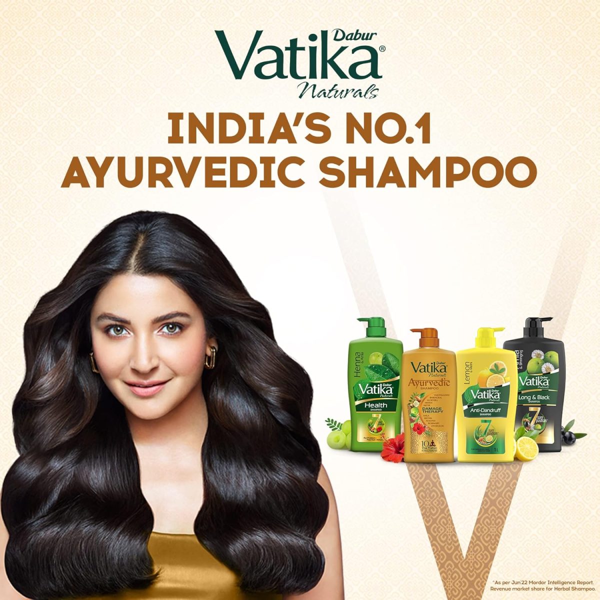 Dabur Vatika Ayurvedic Shampoo - 640ml | For Strong & Healthy Hair | No Parabens | For All Hair Types | Power of Dus Poshan for 10 Hair Problems - Image 7