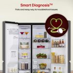 LG 630 L, 3 Star, Frost-Free, Double Door, Door Cooling+, Hygiene Fresh+, Smart Inverter, Wi-Fi Convertible Side By Side Refrigerator with AI ThinQ (GL-L257CMC3, Matt Black, Ice & Water Dispenser) - Image 18
