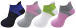 RC. ROYAL CLASS Women's Low Cut Ankle Length Cotton Cushioned Athletic Multicolored Free Size Socks, Pack of 4