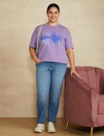 Amazon Brand - Symbol Women's Cotton Stretch Oversized Fit Round Neck Half Sleeve T-Shirt (Pack of 2 | Available in Plus Size) - Image 6