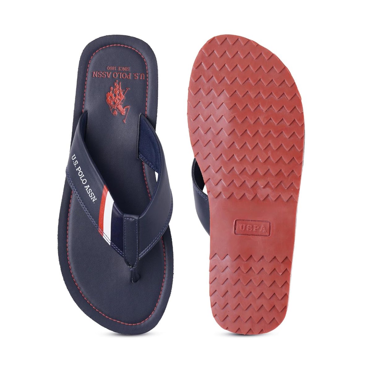 USPA| PATT NAVY| Stylish slider Slippers for Man - Image 7