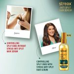 Streax Anti Split Hair serum, 100 ml I Hair Serum for Dry Frizzy Hair|Serum for Frizzy Hair|Hair Serum for Women & Men|With Bio - Elixir I Controls split ends I 82% Reduction in Split Ends I 60% reduction in dryness - Image 4