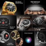 Fire-Boltt Obsidian 33.5mm (1.32 inch) AMOLED Display, Stainless Steel Design, 466 * 466 px Resolution, Bluetooth Calling, Multiple Sports Modes, Health Mode, IP67, Weather Updates - Image 3