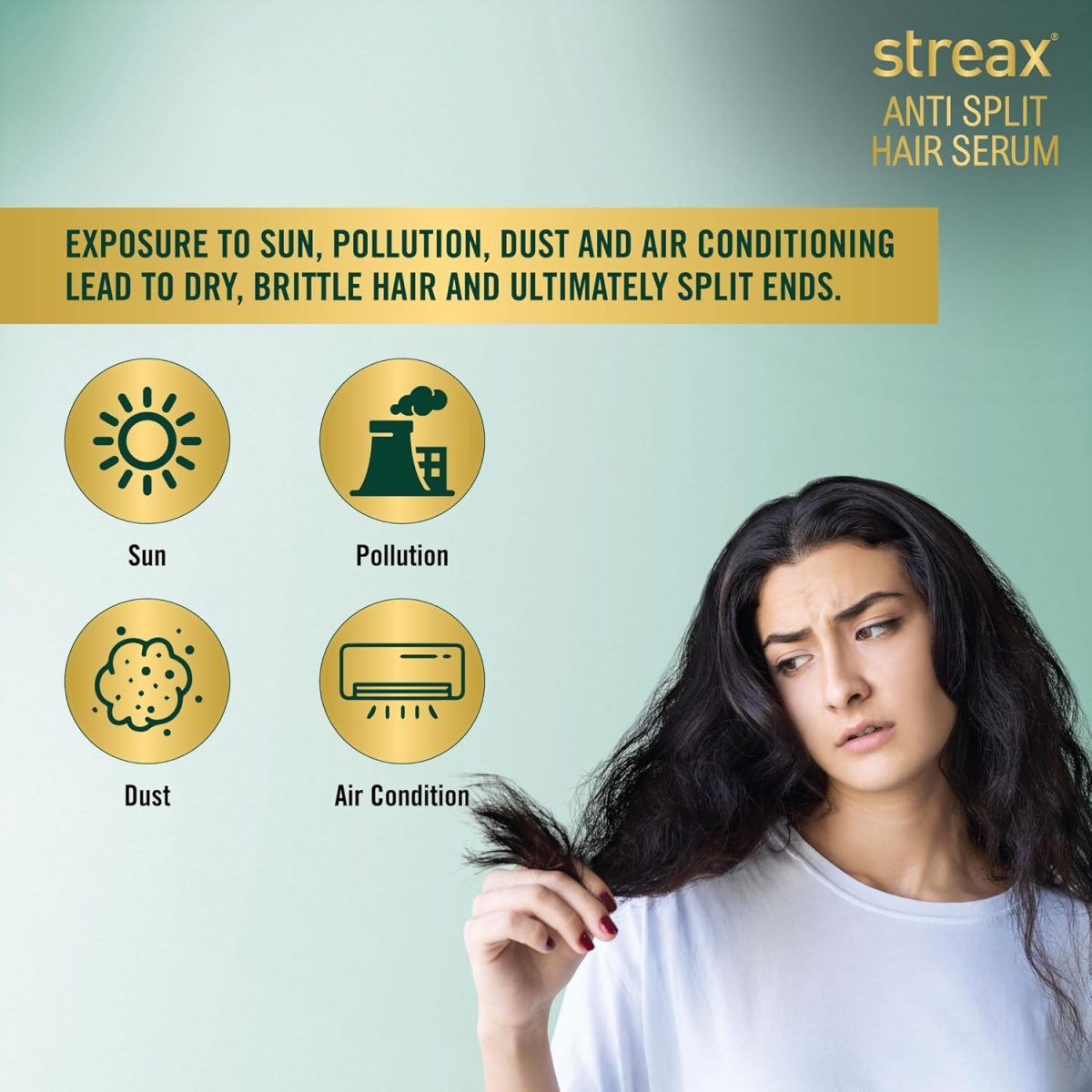 Streax Anti Split Hair serum, 100 ml I Hair Serum for Dry Frizzy Hair|Serum for Frizzy Hair|Hair Serum for Women & Men|With Bio - Elixir I Controls split ends I 82% Reduction in Split Ends I 60% reduction in dryness - Image 5