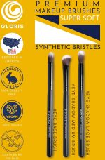Doris Brown Eye Shadow Medium, Eye Shadow Large & Eye Base Brush Complete Eye Makeup Brush Set (Lmb) - Image 4