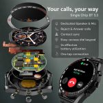 Boult Mirage Smart Watch 1.39''HD Screen, Bluetooth Calling, IP67, Zinc Alloy Frame, 500 Nits Brightness, AI Voice Assistant, SpO2 Monitoring, 120+ Sports Mode (Coal Black) - Image 10