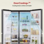 LG 630 L, 3 Star, Frost-Free, Double Door, Door Cooling+, Hygiene Fresh+, Smart Inverter, Wi-Fi Convertible Side By Side Refrigerator with AI ThinQ (GL-L257CMC3, Matt Black, Ice & Water Dispenser) - Image 11