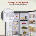LG 630 L, 3 Star, Frost-Free, Double Door, Door Cooling+, Hygiene Fresh+, Smart Inverter, Wi-Fi Convertible Side By Side Refrigerator with AI ThinQ (GL-L257CMC3, Matt Black, Ice & Water Dispenser) - Image 14