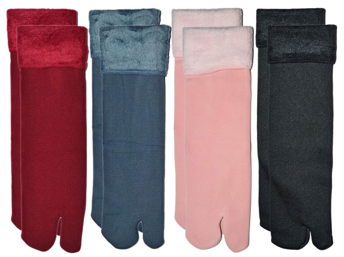 ME STORES Winter Thermal Toe Dark Colour Wool Heavy Duty Warm Ankle Length Anklet Socks Women/Girls Winter Socks (Set of 4 Pair)