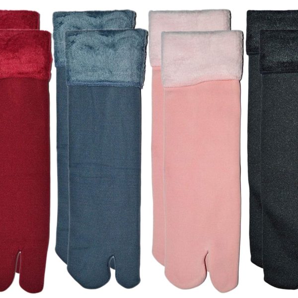 ME STORES Winter Thermal Toe Dark Colour Wool Heavy Duty Warm Ankle Length Anklet Socks Women/Girls Winter Socks (Set of 4 Pair)