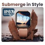 Boult Drift+ Smart Watch 1.85''HD Screen, Bluetooth Calling, IP68, 500 Nits Brightness,150+ Watchfaces, AI Voice Assistant, SpO2 Monitoring, 100+ Sports Mode Smartwatch (Peach Fuzz) - Image 9
