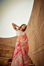 MADHUHANSH Kashmiri Cotton Patola Saree for Women | Cotton Saree | Sarees with Unstitched Blouse | Saree with Blouse Piece | Soft and Skin Friendly - Image 2