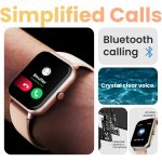 Boult Drift+ Smart Watch 1.85''HD Screen, Bluetooth Calling, IP68, 500 Nits Brightness,150+ Watchfaces, AI Voice Assistant, SpO2 Monitoring, 100+ Sports Mode Smartwatch (Peach Fuzz) - Image 8