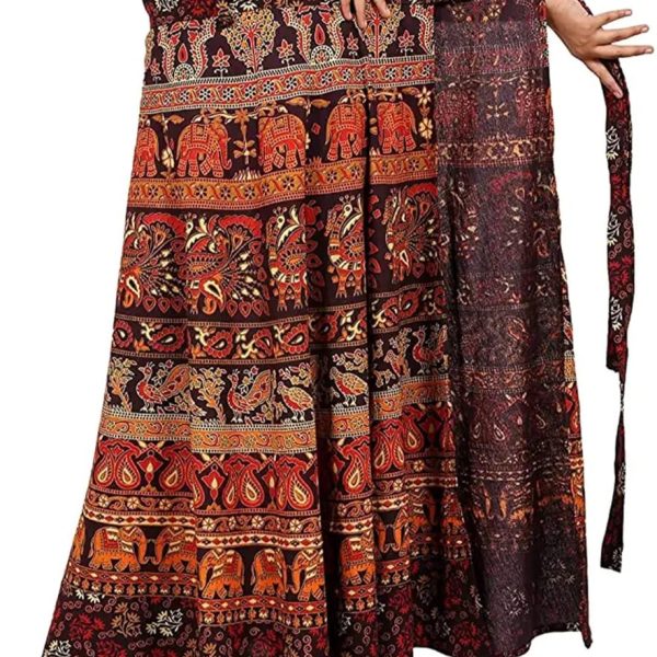 Sahaj Paridhan Jaipuri Print Cotton Wrapskirt
