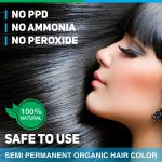 Vegetal Safe Hair Color -Soft Black 50gm - Certified Organic Chemical and Allergy Free Bio Natural Hair Color with No Ammonia Formula for Men & Women - Image 3