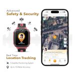 IMOO Kids Phone Watch Z1 – Kids Smart Watch with GPS Tracker, 4G Video & Voice Calls, Advanced Parental Controls, Durable Quality with IPX8 Water Resistance, SOS, for Kids (Grapefruit Red) - Image 4