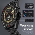 Boult Mirage Smart Watch 1.39''HD Screen, Bluetooth Calling, IP67, Zinc Alloy Frame, 500 Nits Brightness, AI Voice Assistant, SpO2 Monitoring, 120+ Sports Mode (Coal Black) - Image 5