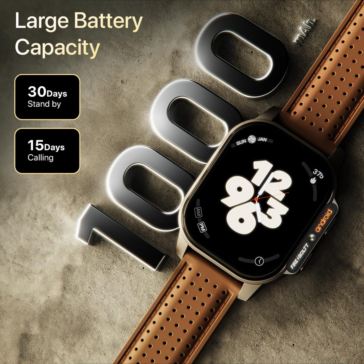 Fire-Boltt Snapp Smart Watch, Selfie Camera, 4G Nano-SIM Slot, 54.1mm AMOLED Display, Play Store- Unlimited apps, 1000mAh Battery, 2GB/4GB RAM + 16GB/64GB ROM (Archaic Black) - Image 9