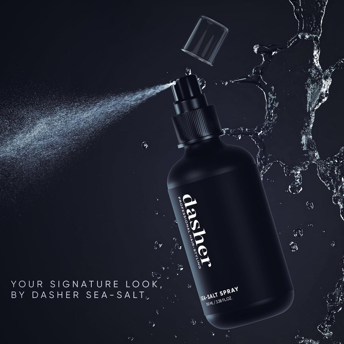 Dasher Sea Salt Spray (100 ML) Hair Volume, Texture, Smooth Hair With Bhringraj, Vitamin E - Hair Styling, Pack of 1 - Image 5