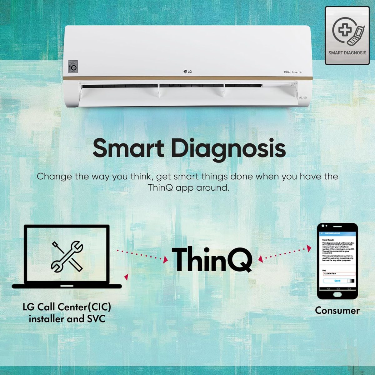 LG 1 Ton 5 Star DUAL Inverter Wi-Fi Split AC with Energy Manager (Copper, AI+ Convertible 6-in-1 Cooling, 4 Way Swing, HD Filter with Anti-Virus Protection, TS-Q14GWZE, White) - Image 20