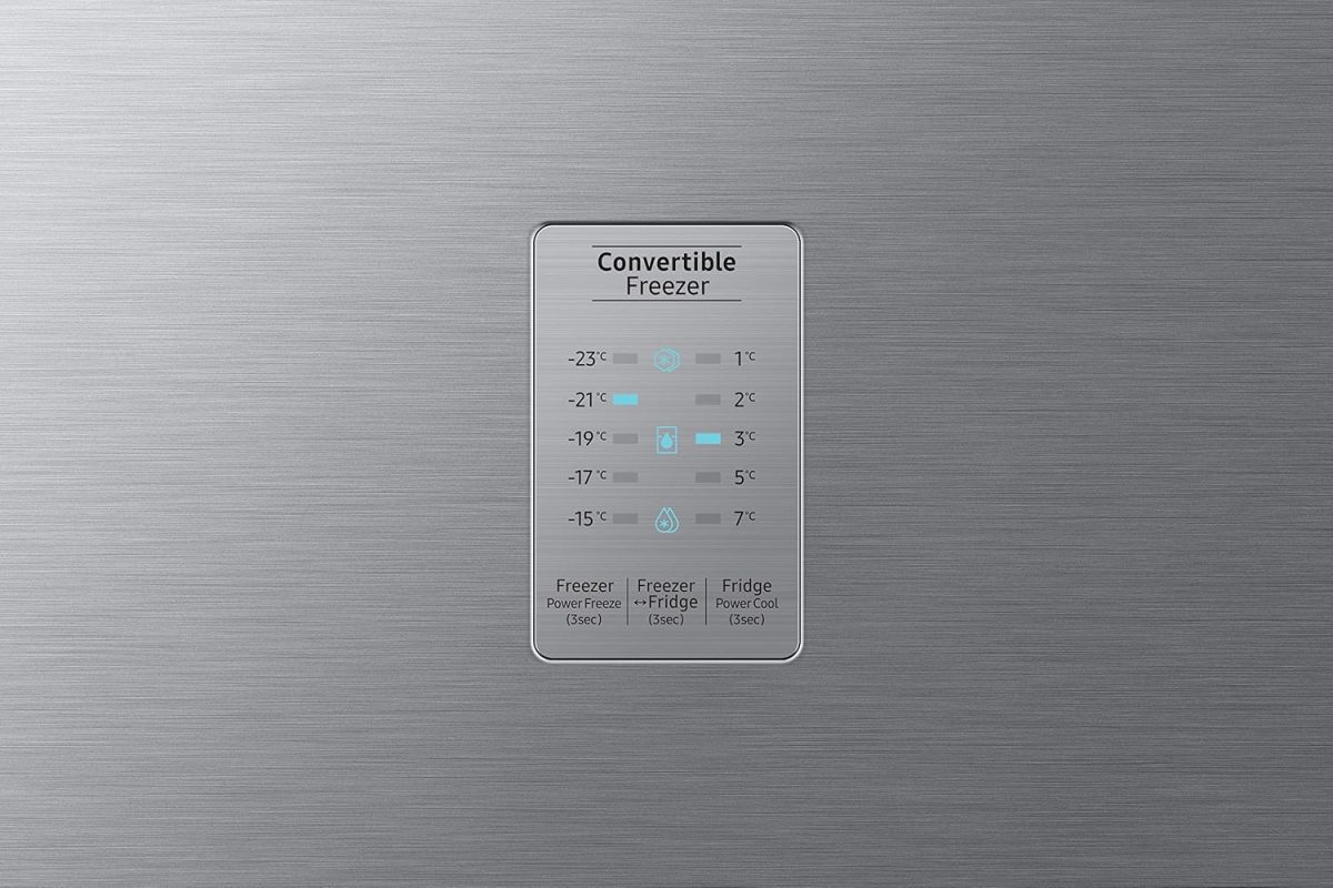Samsung 256L 2 Star Inverter Frost-Free Convertible 3 In 1 Double Door Refrigerator Appliance (RT30C3732S8/NL,Elegant Inox) - Image 9