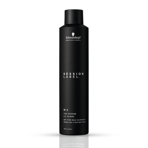 Schwarzkopf Professional Session Label Strong Hold Hair Spray for Men Women| Long-Lasting, Weightless Hold & Anti-Frizz Finish for All Hair Types (300 ML)