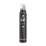 Schwarzkopf TAFT Power Hold 5 Hair Mousse, Lasts 24 Hours, Cashmere-Like Softness, With No Stickiness, Heat Protection, Silicone Free, Lightweight Styler To Controls Frizz And Provides Shine, 200Ml