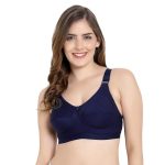 Emavic Women's Cotton Blend C-Cup Non-Padded Heavy Bust Seamless Minimizer Full Coverage Non-Wired T-Shirt Everyday Bra Combo Pack of 3 - Image 2