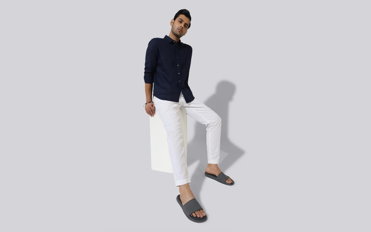 Neeman's De-stress Slides for Men | Cushioned & Comfortable Flip Flops for Men | everyday Comfort, Lightweight and Flexible - Image 4