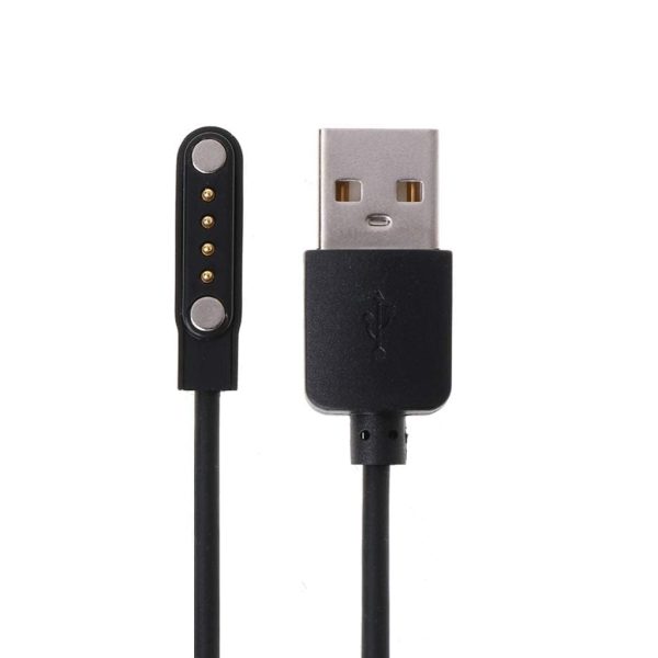 FIRE BOLTT Invincible 4 Pin USB Fast Charger Magnetic Charging Cable Adapter for Firebolt Thunder watch & Firebolt Talk Smartwatch only,Black
