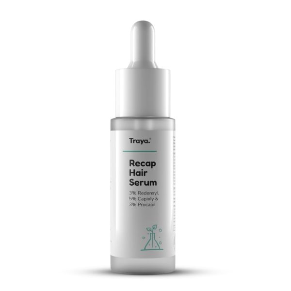Traya Natural Hair Growth Serum With 3% Redensyl, 5% Capixyl, 3% Procapil For Increasing Hair Thickness, Natural DHT Blocker, For Hair Fall Control & Growth (30Ml)