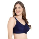 Emavic Women's Cotton Blend C-Cup Non-Padded Heavy Bust Seamless Minimizer Full Coverage Non-Wired T-Shirt Everyday Bra Combo Pack of 3 - Image 4