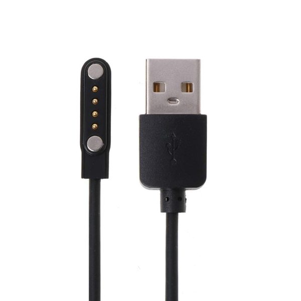 FIRE BOLTT Invincible 4 Pin USB Fast Charger Magnetic Charging Cable Adapter for Firebolt Thunder watch & Firebolt Talk Smartwatch only,Black