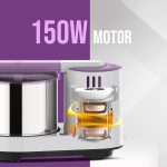Ultra Grind+ Gold 2 Litre Table Top Wet Grinder - White | Fast Grinding Conical Stones, 150W Motor & 5 Years Warranty | AISI 304 Food-Grade SS Multi Utility Cylindrical Drum, Light Weight - Image 3
