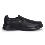Liberty Fortune DEOX-1E Men’s Non Lacing Formal Moccasin Shoes - Black, Brown - Synthetic Leather Slip-on with Cushioned Footbed - Stylish Office Footwear - Comfortable and Lightweight - Image 3
