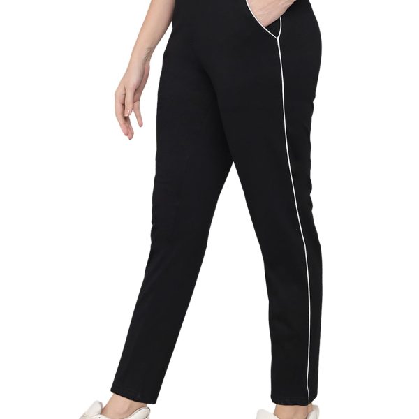 Q - RIOUS Women's Cotton Plain/Solid Track Pants/Pyjama
