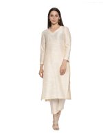 Elleora Women Cotton Blend Regular Kurta Set