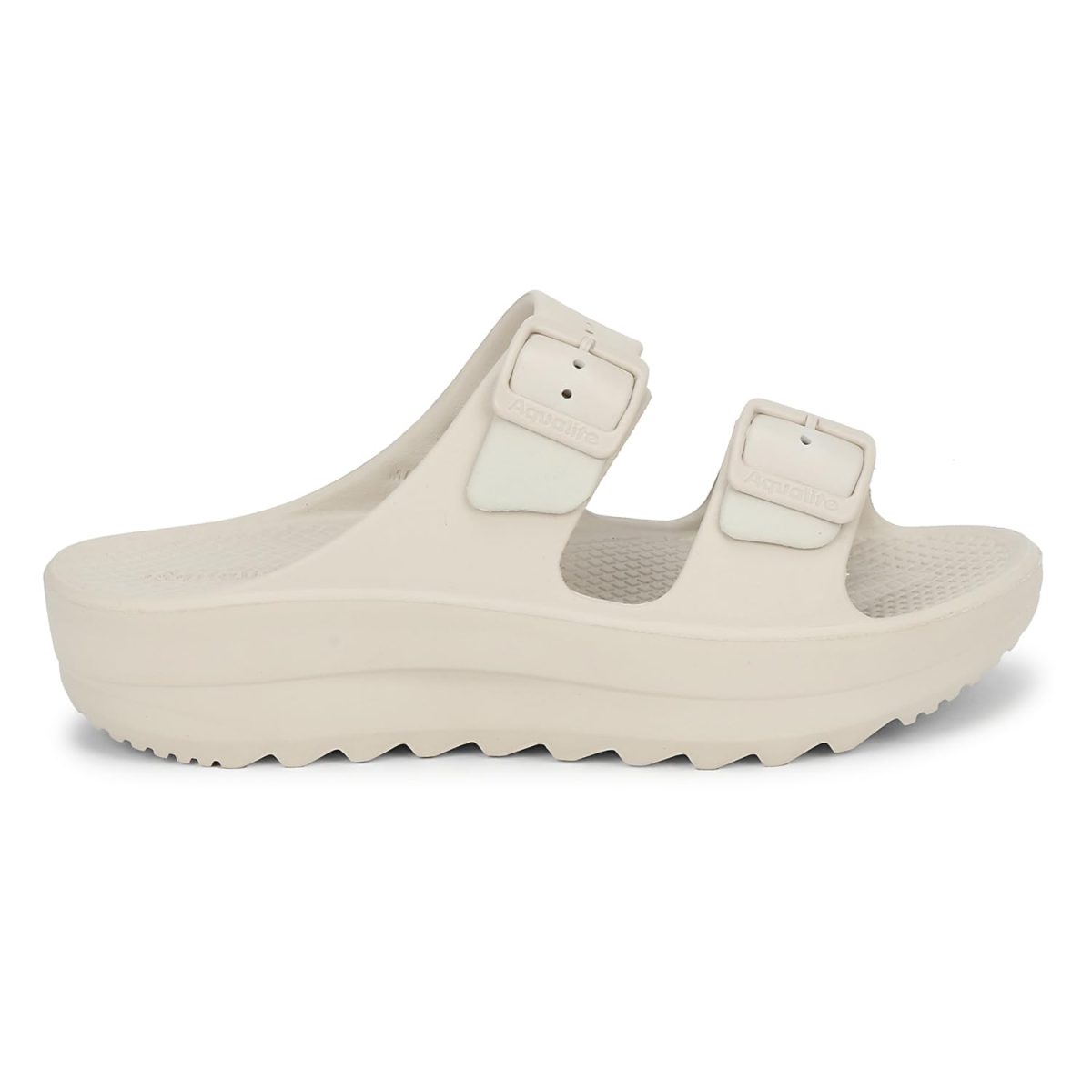 Aqualite Women's Classic Cushion Sliders/Slippers with Adjustable Buckle Strap for Adult Comfortable & LightWeight |Stylish & Anti-Skid| Waterproof & Everyday Flip Flops - Image 4