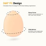 Mini Finger Makeup Puff 6 pcs Finger Makeup Beauty Blender Sponges, Mini Soft Cosmetic Finger Puff, Perfect for Foundation, BB Cushion, Cream, Concealer and Powder - Image 3