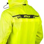 Rynox Unisex Adult H2Go Pro 3 Rain Standard Length Jacket I 15000mm Waterproof Nylon Shell | Motorcycle Riding Rain Jacket | Heat Sealed Seams | Drycore WR Zippers - Hi-Viz Green, XL - Image 7