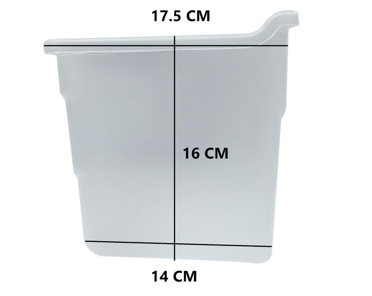 WHITEFLIP Vegetable Box Compatible with LG Single Door Refrigerator 165 Liters, Match & Buy Fridge Door Shelf - Image 3