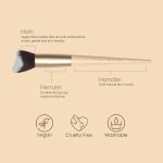 Milagro Beauty Angular Face Brush 10 – Versatile, Vegan Brush for Powder, Cream, Bronzer, Blush & Highlighter Application, Precision Angled Design, Soft Bristles, Cruelty-Free & Travel-Friendly Tool - Image 5